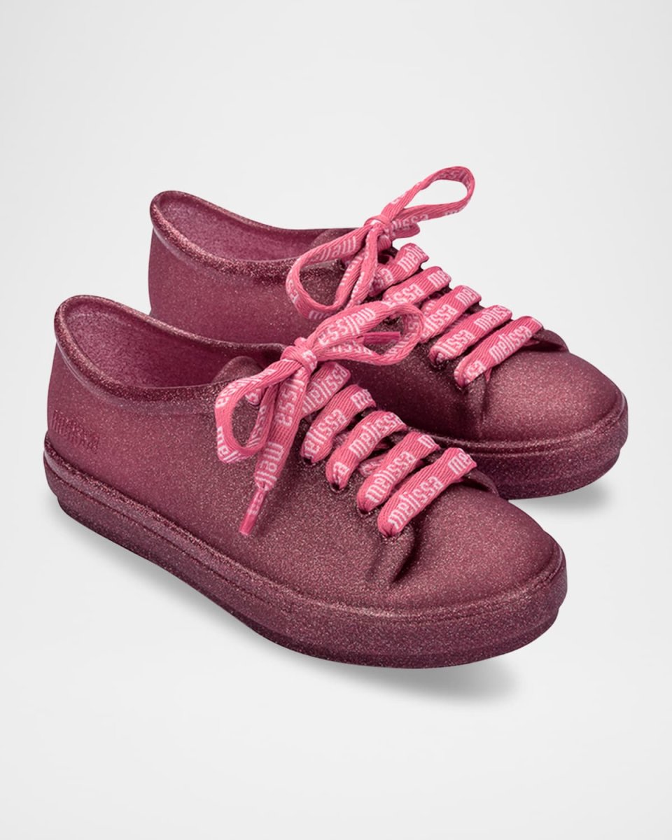 Girl's Sneakers W/ Branded Laces, Baby/Kids